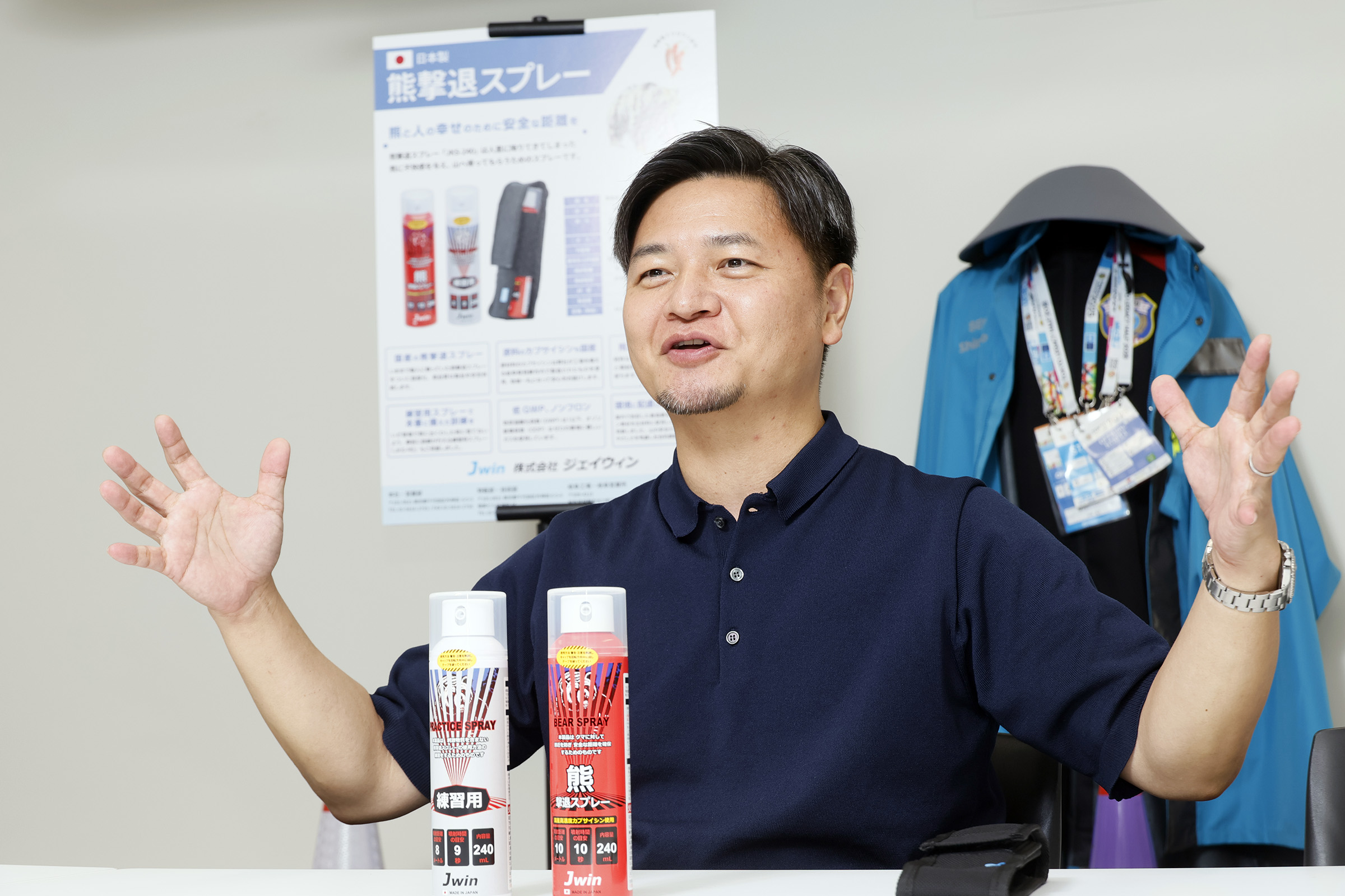 身振りを交えて開発について語る後藤潤一郎氏